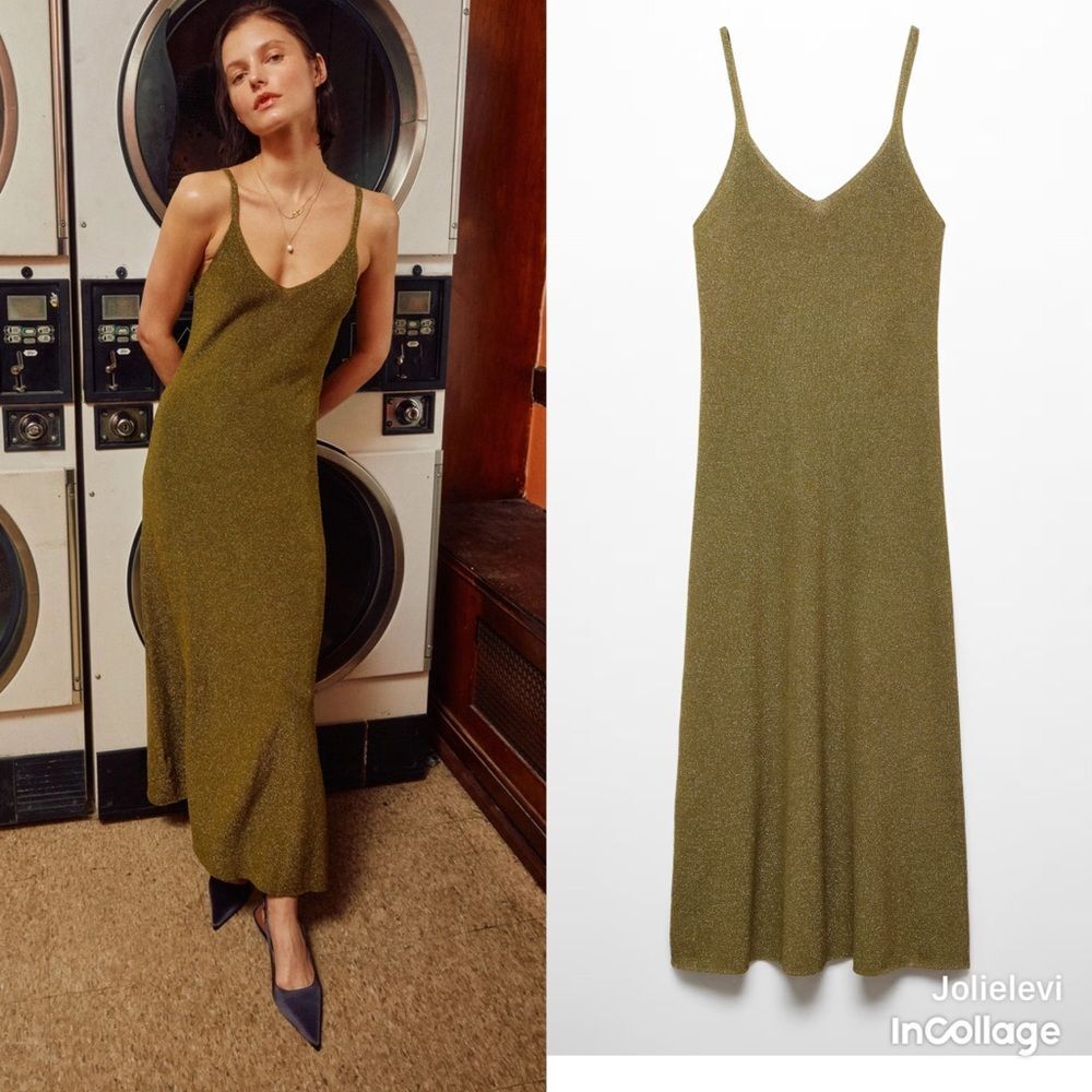 Mango lurex dress